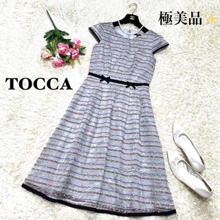 TOCCA - 美品 トッカ ワンピース 総刺繍 花柄 切替デザイン 0 日本製の ...