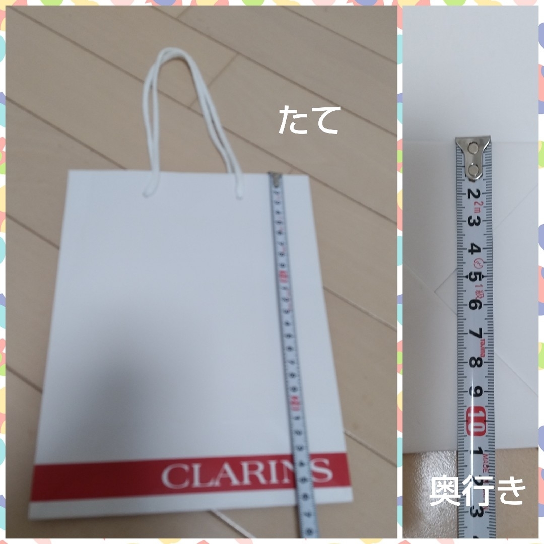 CLARINS(クラランス)のCLARINS　クラランス　紙袋 レディースのバッグ(ショップ袋)の商品写真