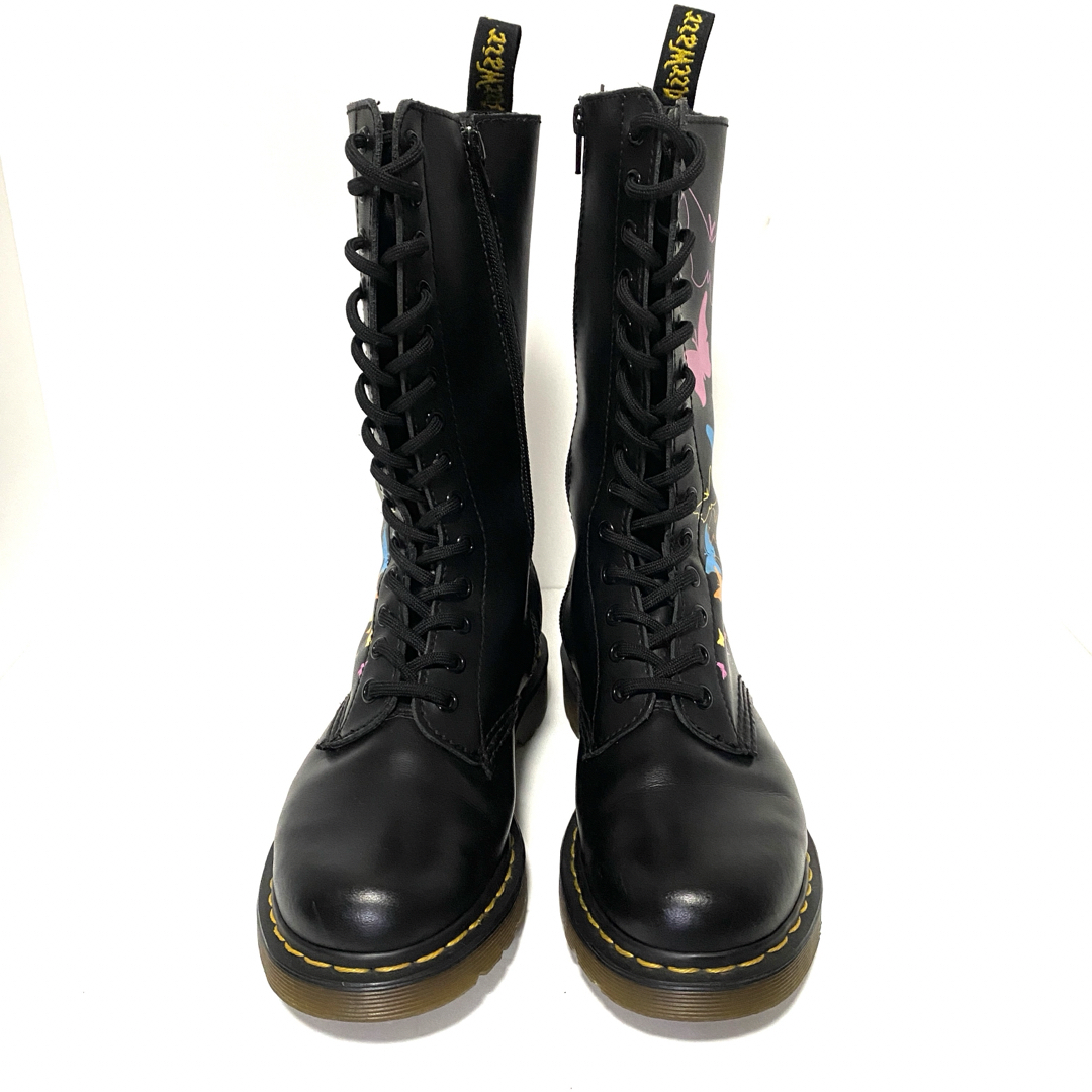 Dr.Martens/14ホールレザーブーツ/バタフライデザイン/24cm