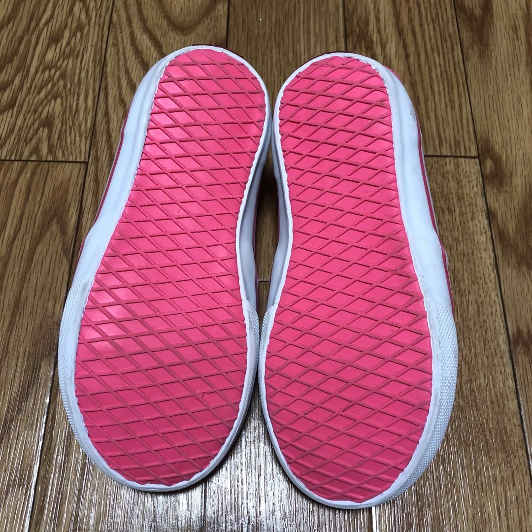 VANS(ヴァンズ)のVANS ネオンピンク スリッポン 19cm キッズ/ベビー/マタニティのキッズ靴/シューズ(15cm~)(スリッポン)の商品写真