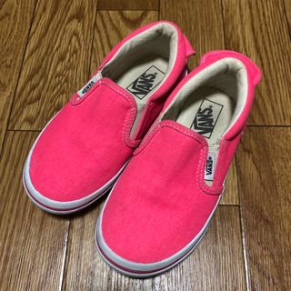 ヴァンズ(VANS)のVANS ネオンピンク スリッポン 19cm(スリッポン)