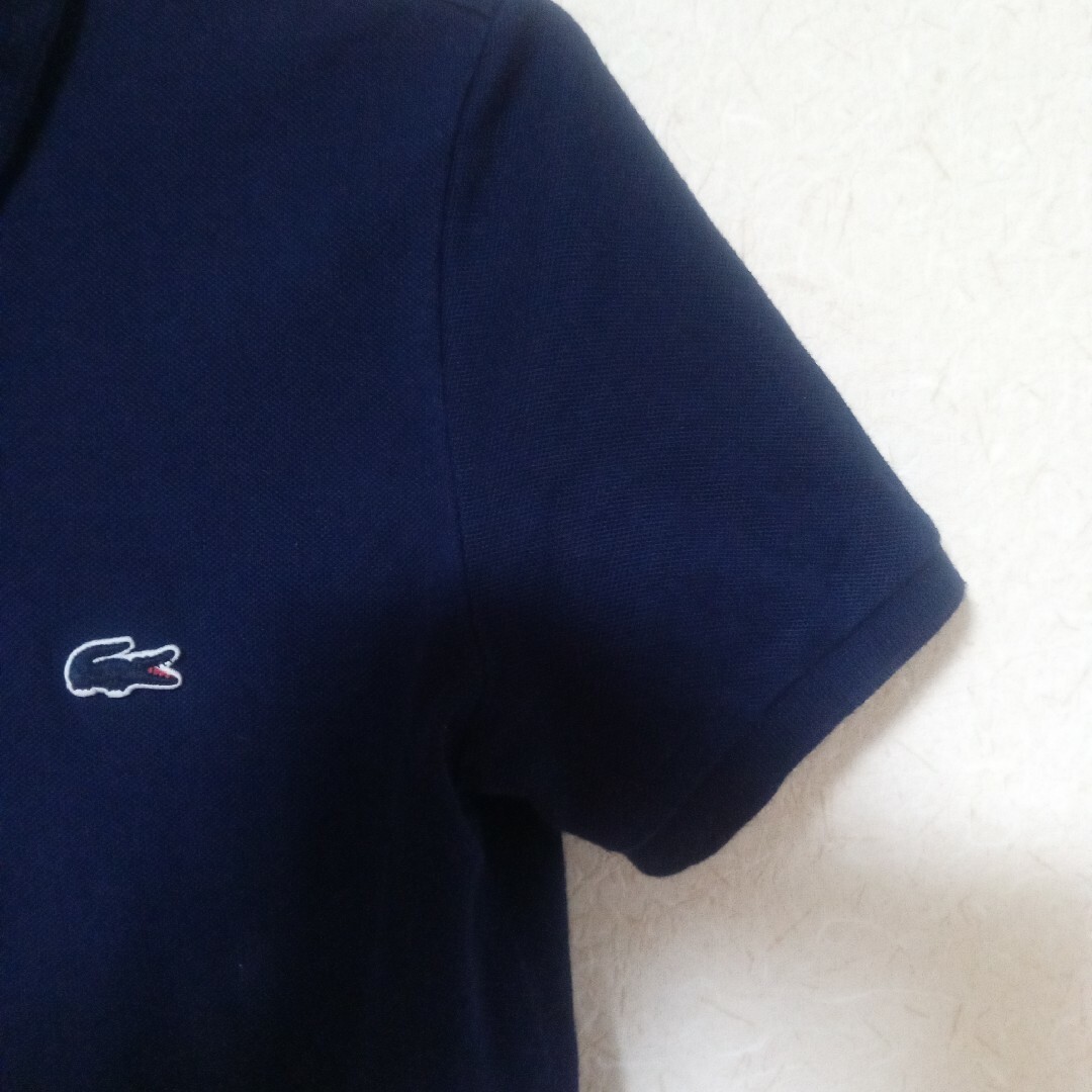 LACOSTE(ラコステ)のLACOSTE レディース ポロシャツ ネイビー Sサイズ レディースのトップス(ポロシャツ)の商品写真