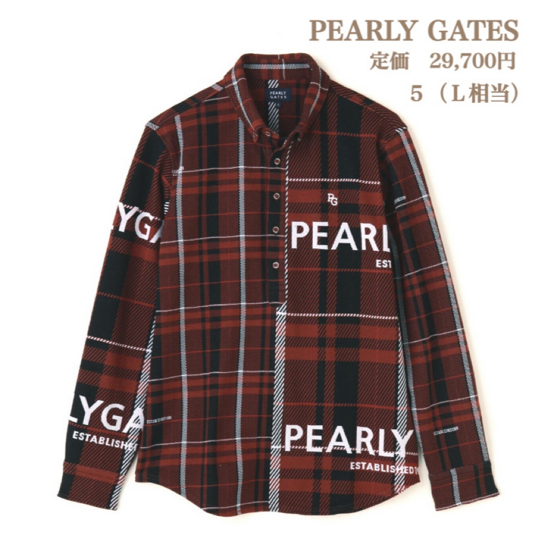 PEARLY GATES(パーリーゲイツ)の新品【PEARLY GATES】パーリーゲイツ　 長袖カットソー　プルオーバー スポーツ/アウトドアのゴルフ(ウエア)の商品写真