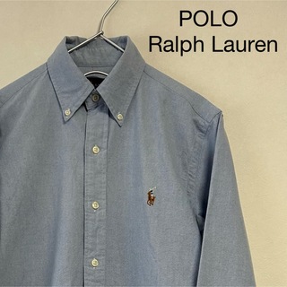 ラルフローレン(Ralph Lauren)の古着 90s POLO Ralph Lauren 長袖BDシャツ ブルー(シャツ)