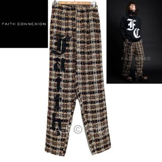 フェイスコネクション(FAITH CONNEXION)の新品 タグ付き FAITH CONNEXION ロゴペイント ツイード パンツ(その他)