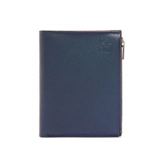 ロエベ(LOEWE)の【正規品】【美品】LOEWE ロエベ　スリムコンパクトウォレット　オニキスブルー(折り財布)