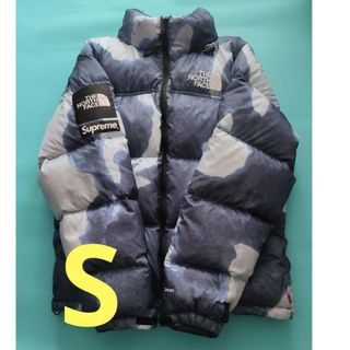 シュプリーム(Supreme)のSUPREME Bleached Denim Print Nuptse(ダウンジャケット)