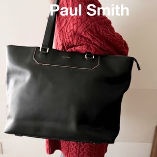 Paul Smith - 【美品】ポールスミス　オールレザーショルダーバッグ　トートバッグ　ブラック