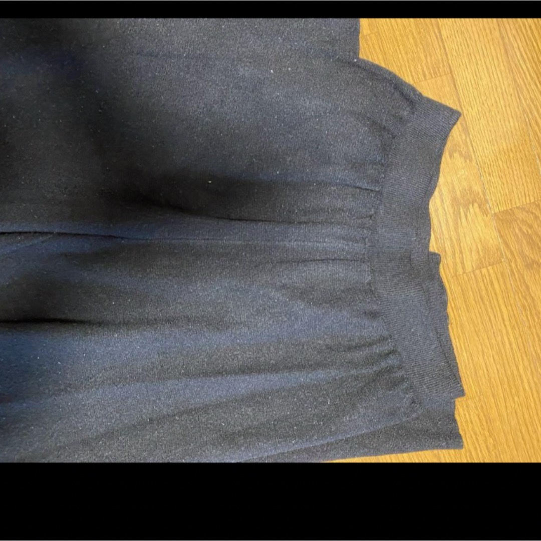 Re:EDIT(リエディ)のニットパンツ　ブラック　Mサイズ　リエディ レディースのパンツ(カジュアルパンツ)の商品写真