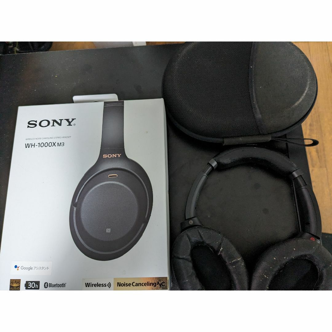 SONY(ソニー)のSONY　ワイヤレスヘッドホン WH-1000XM3 ブラック スマホ/家電/カメラのオーディオ機器(ヘッドフォン/イヤフォン)の商品写真