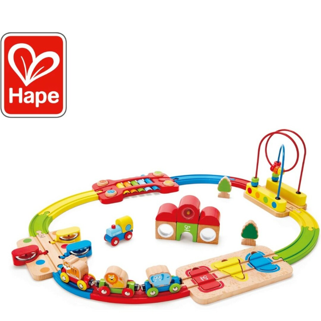 Hape(ハペ)のHape　ハペ　よくばりレールセット キッズ/ベビー/マタニティのおもちゃ(電車のおもちゃ/車)の商品写真