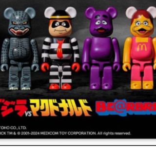 マクドナルド(マクドナルド)のマクドナルド ゴジラ ベアブリック 4体セット(キャラクターグッズ)