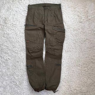 ラルフローレン(Ralph Lauren)の【美品】RLX ラルフローレン　パラシュート パンツ　カーゴ　ミリタリー　カーキ(ワークパンツ/カーゴパンツ)