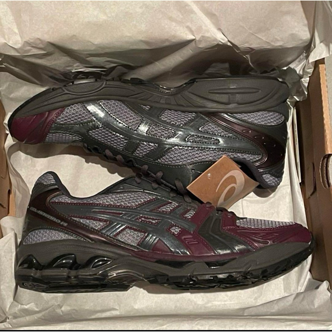 asics(アシックス)のatmos別注 Asics Gel-Kayano 14 Grey/Purple メンズの靴/シューズ(スニーカー)の商品写真