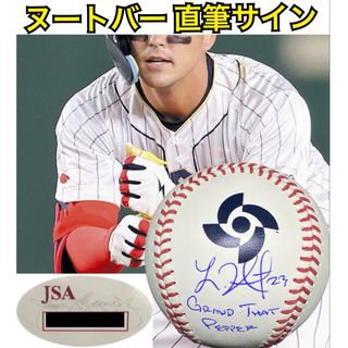 ローリングス(Rawlings)のWBC日本代表 ヌートバー 直筆サイン&ペッパーミル  WBC公式球 JSA社(記念品/関連グッズ)