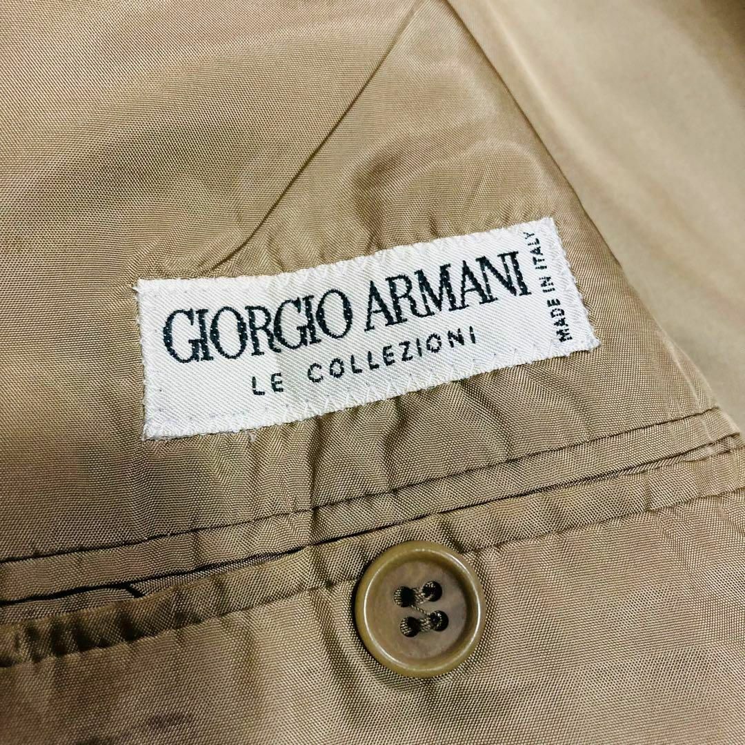 Giorgio Armani(ジョルジオアルマーニ)のGIORGIO ARMANI　セットアップ　カーキ　グリーン　スーツ　緑　希少 メンズのスーツ(セットアップ)の商品写真