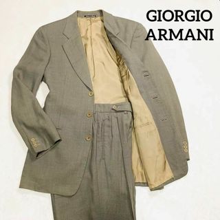 ジョルジオアルマーニ(Giorgio Armani)のGIORGIO ARMANI　セットアップ　カーキ　グリーン　スーツ　緑　希少(セットアップ)