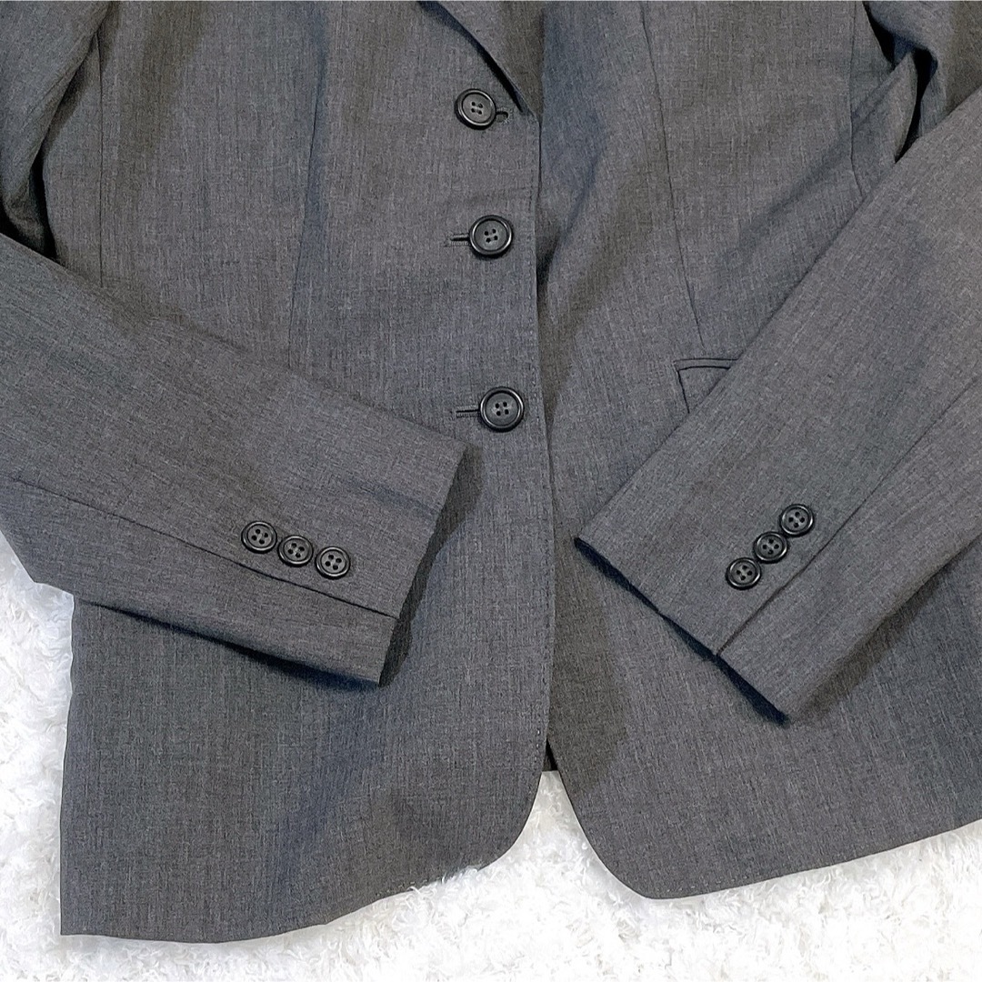 COMME CA ISM(コムサイズム)のコムサイズム⭐️パンツスーツ セットアップ フォーマル ビジネス グレー L レディースのフォーマル/ドレス(スーツ)の商品写真