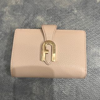 フルラ(Furla)のフルラ　FURLA 二つ折り財布　ピンクベージュ　ソフィア　sofia　ロゴ(財布)