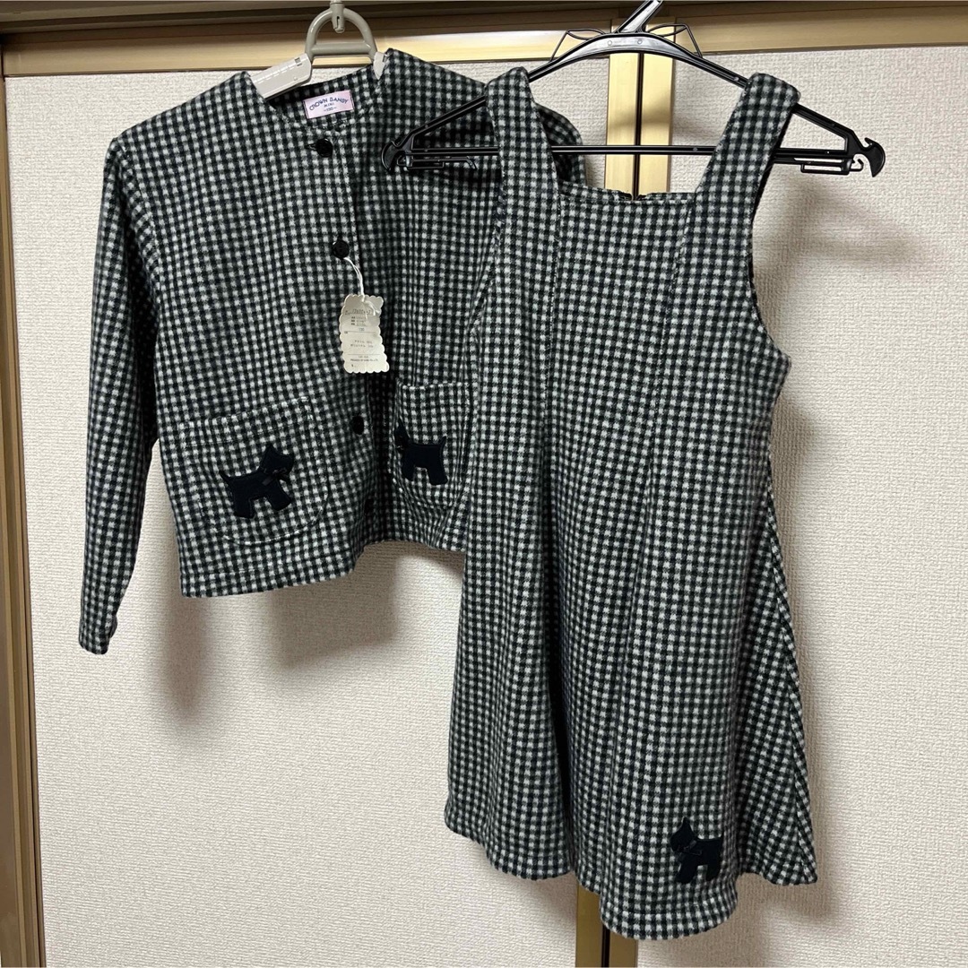 CROWN BANBY(クラウンバンビ)の新品⭐︎女児ワンピース&ジャケット キッズ/ベビー/マタニティのキッズ服女の子用(90cm~)(ワンピース)の商品写真