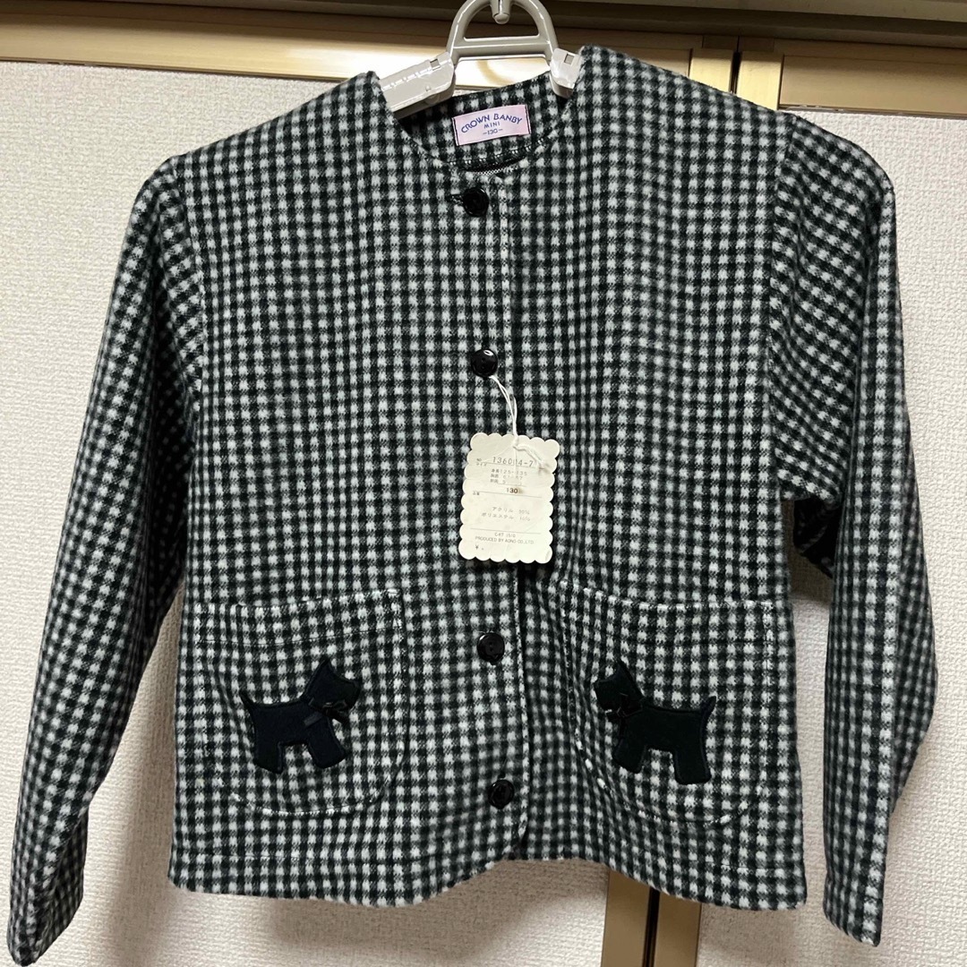 CROWN BANBY(クラウンバンビ)の新品⭐︎女児ワンピース&ジャケット キッズ/ベビー/マタニティのキッズ服女の子用(90cm~)(ワンピース)の商品写真