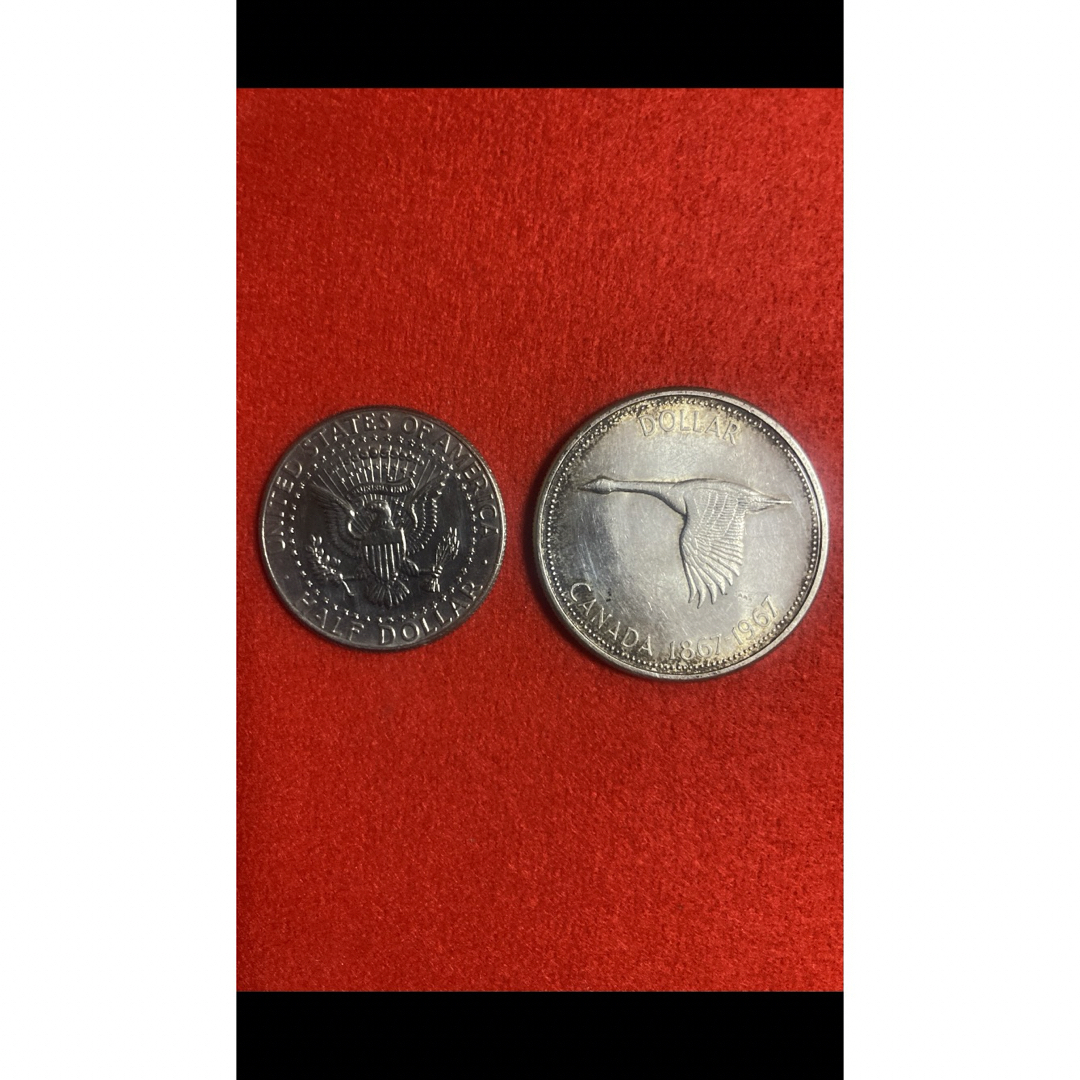 北アメリカ銀貨 エンタメ/ホビーの美術品/アンティーク(貨幣)の商品写真
