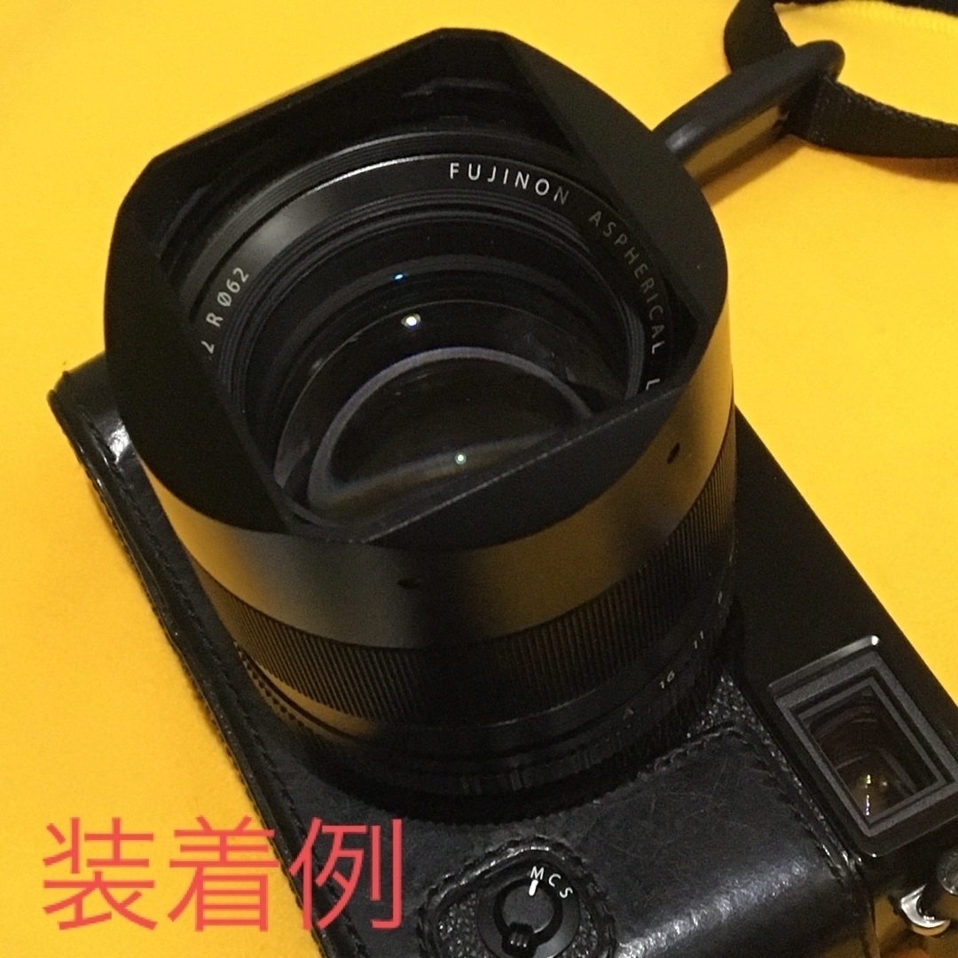 富士フイルム(フジフイルム)のSQUAREHOOD FUJIFILM XF56mmF1.2R専用 フード 美品 スマホ/家電/カメラのカメラ(レンズ(単焦点))の商品写真