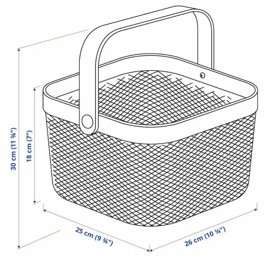 【新品】IKEAバスケット リーサトルプ イエロー 2個セット インテリア/住まい/日用品のインテリア小物(バスケット/かご)の商品写真