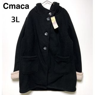 cmaca レディース　コート　ダッフル　フード付き　大きい　オーバー(ダッフルコート)