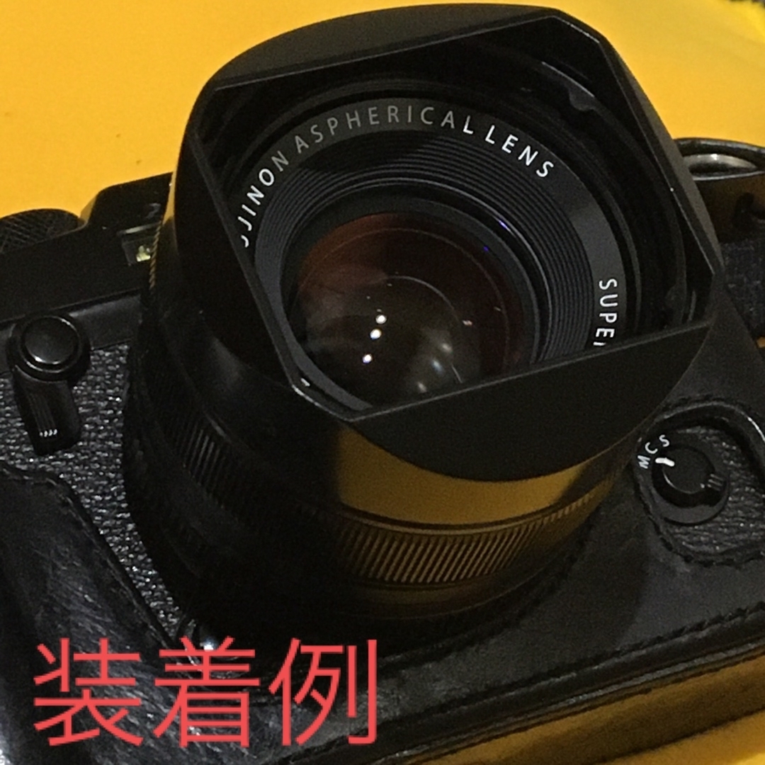 富士フイルム(フジフイルム)のSQUAREHOOD FUJIFILM XF35mmF1.4 専用 フード 美品 スマホ/家電/カメラのカメラ(レンズ(単焦点))の商品写真