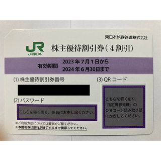 ジェイアール(JR)の【JR東日本】株主優待割引券☆2024年5月31日期限　1枚 未使用(鉄道乗車券)