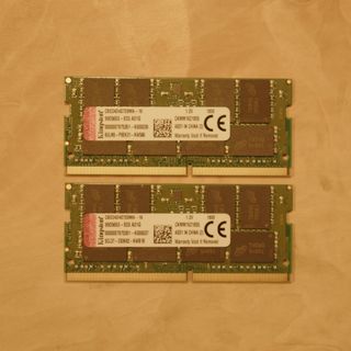 キングストン(Kingston)の【最終値下】キングストン RAM DDR4-2400 32GB （16GB×2）(PCパーツ)