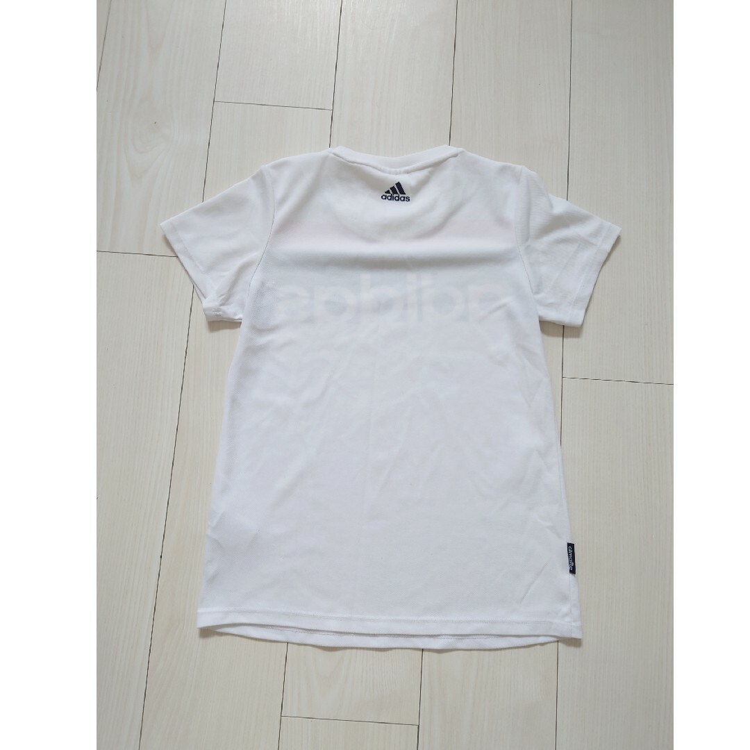 adidas(アディダス)のadidas アディダス 速乾Tシャツ ホワイト サイズS レディースのトップス(Tシャツ(半袖/袖なし))の商品写真