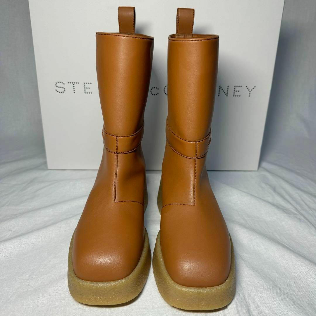 Stella McCartney(ステラマッカートニー)のステラマッカートニー フラット アンクルブーツ EU35.5 ブラウン レディースの靴/シューズ(ブーツ)の商品写真