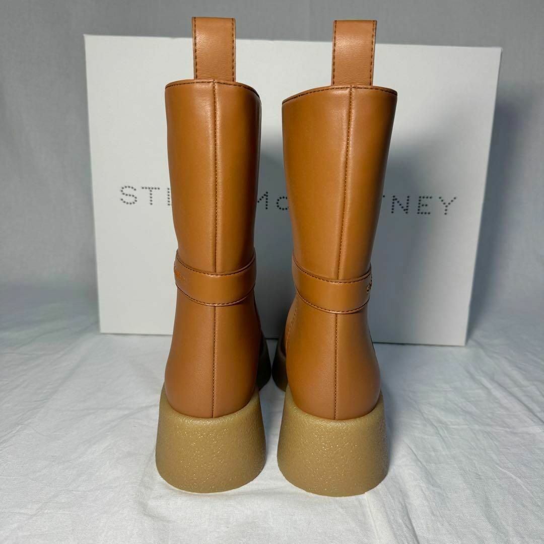 Stella McCartney(ステラマッカートニー)のステラマッカートニー フラット アンクルブーツ EU35.5 ブラウン レディースの靴/シューズ(ブーツ)の商品写真