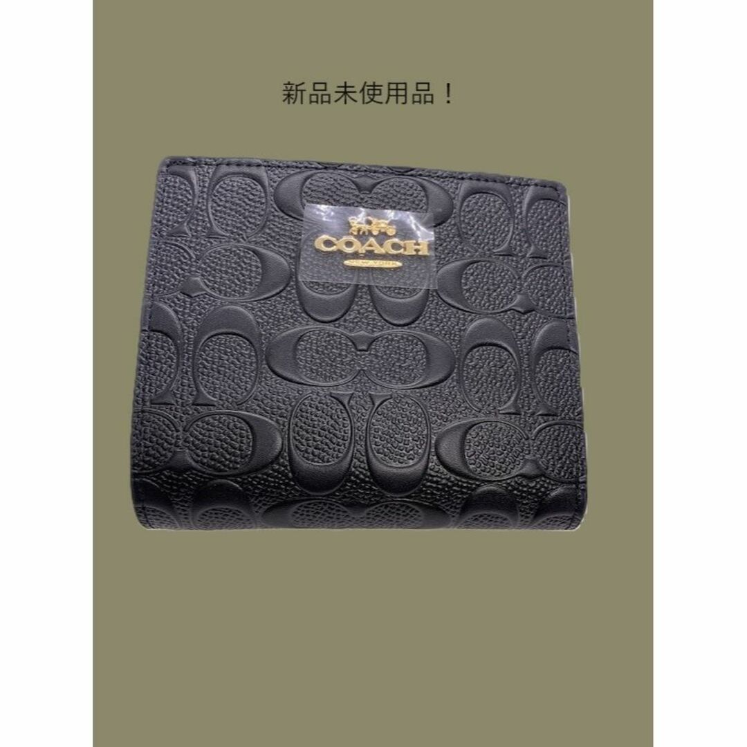 COACH - 【新品未使用品！COACH 二つ折りミニ財布CH594 IMBLK】の通販 ...