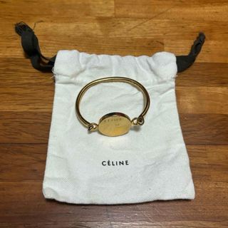 セリーヌ(celine)のCELINE セリーヌ コイン バングル ブレスレット ゴールド(ブレスレット/バングル)