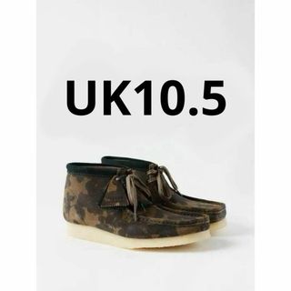 クラークス(Clarks)のクラークス ワラビー ブーツ ブラック カーキ フローラル UK10.5(ブーツ)