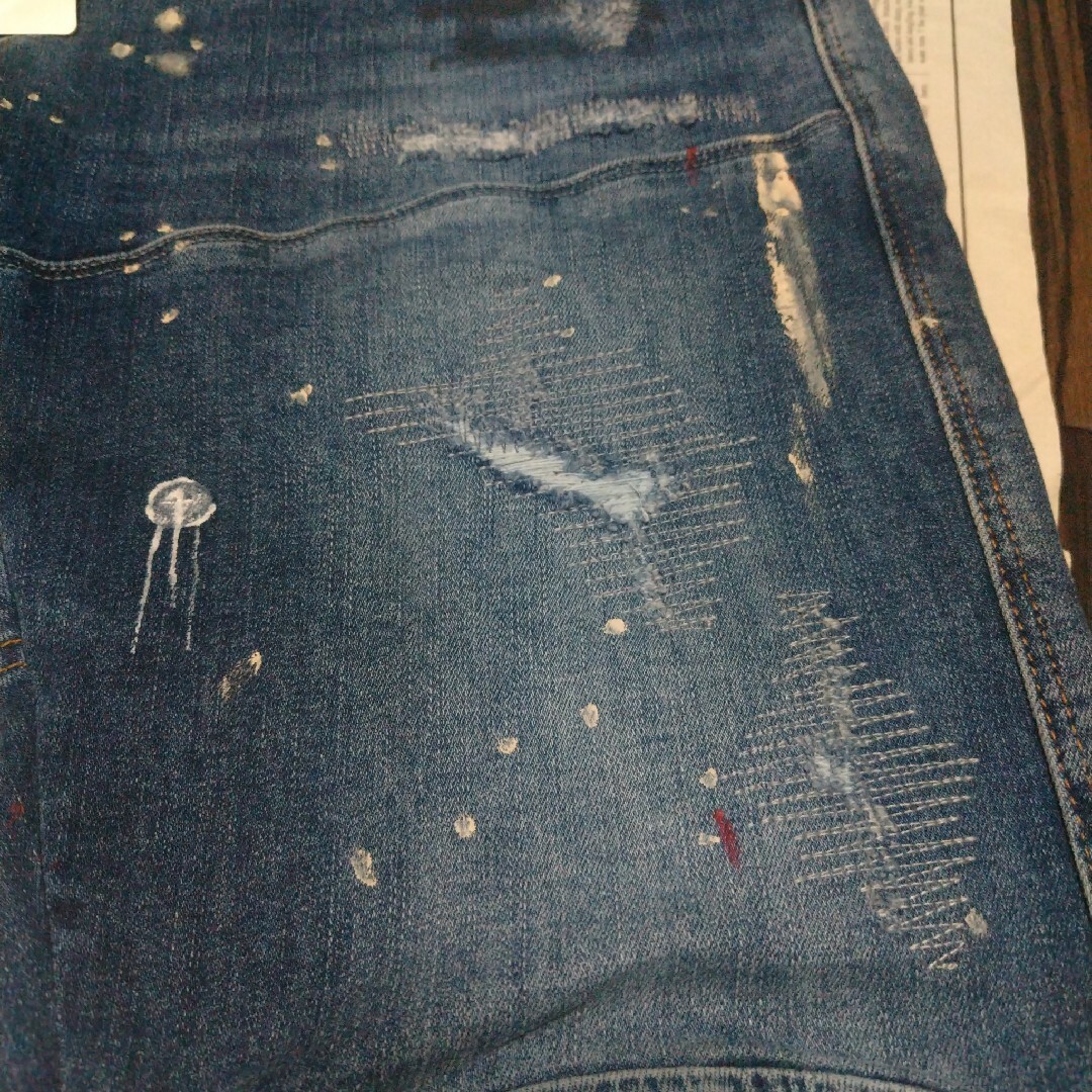 G-STAR RAW(ジースター)のレアデザイン新品G-STAR RAW ダメージ加工スキニーデニム メンズのパンツ(デニム/ジーンズ)の商品写真