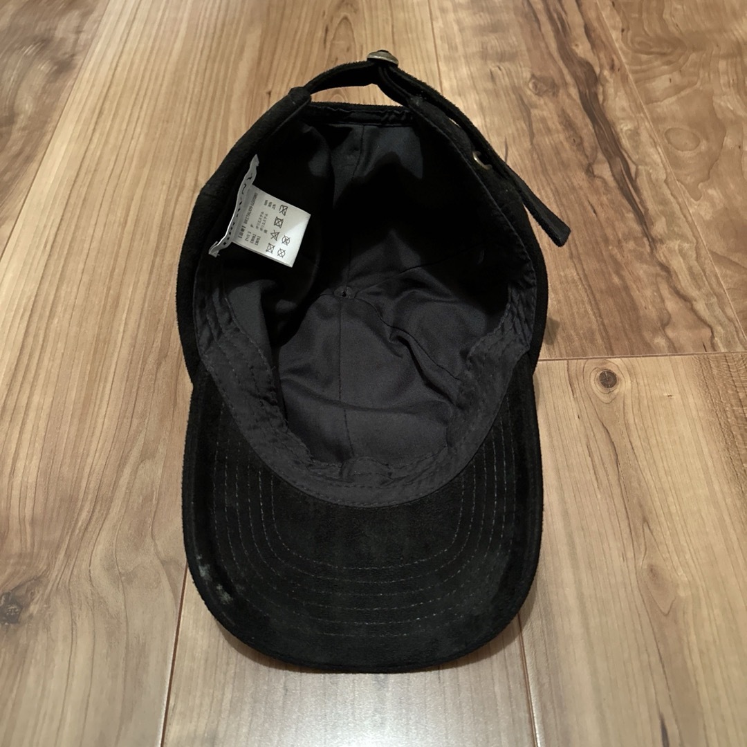 スエード　キャップ　ブラック レディースの帽子(キャップ)の商品写真