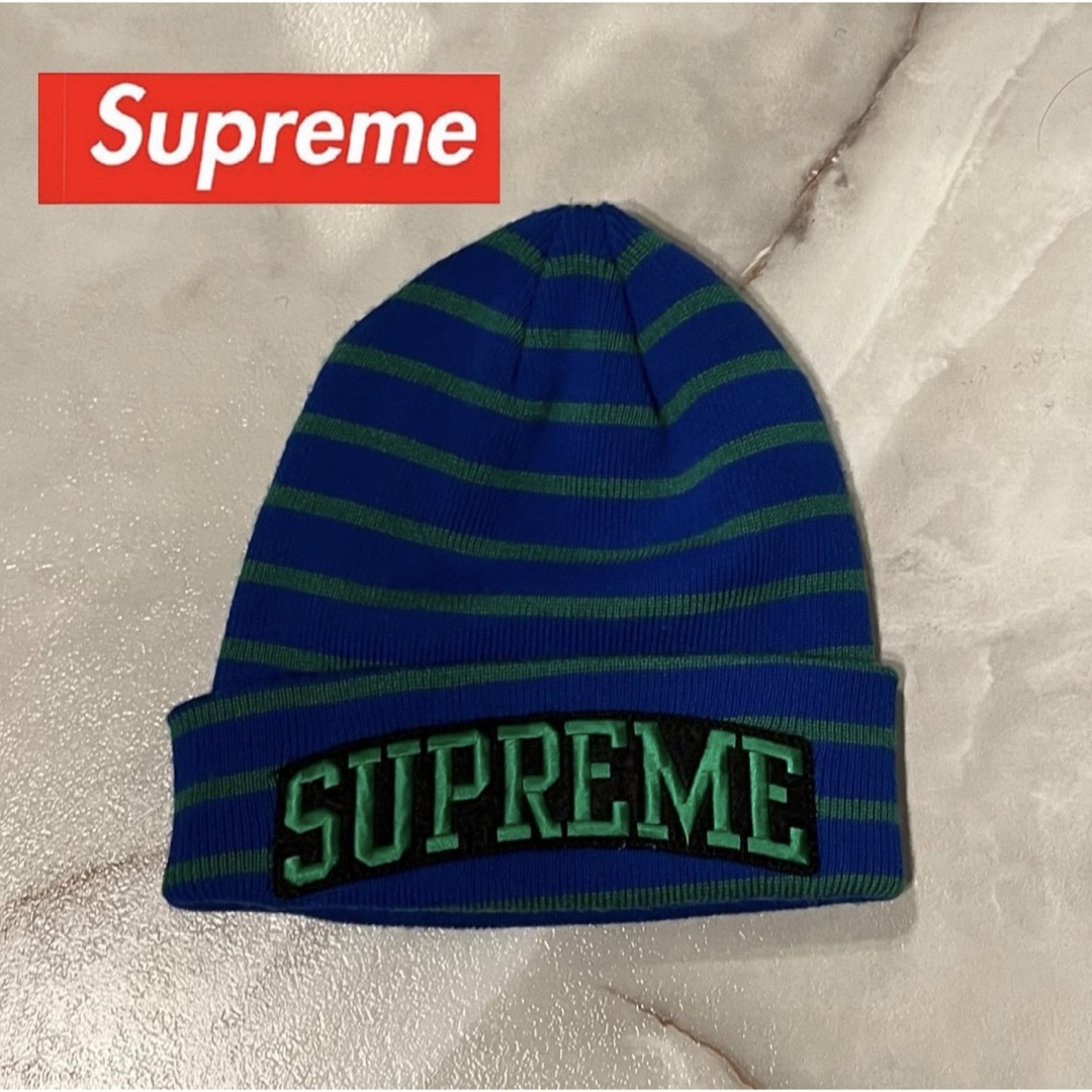 Supreme(シュプリーム)のsupreme stripe ビーニー メンズの帽子(ニット帽/ビーニー)の商品写真