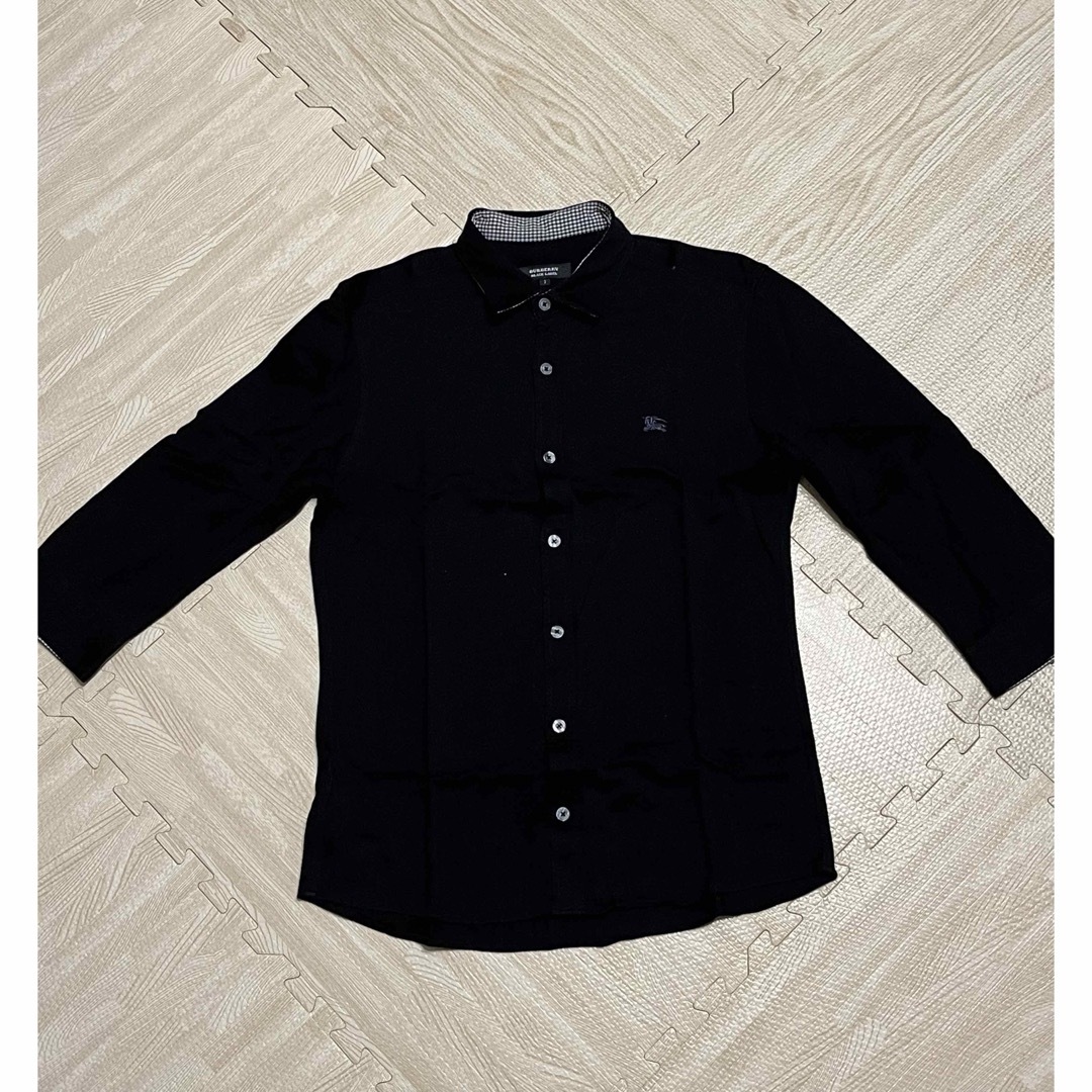 BURBERRY BLACK LABEL(バーバリーブラックレーベル)のバーバリーブラックレーベル シャツ　黒 メンズのトップス(Tシャツ/カットソー(七分/長袖))の商品写真