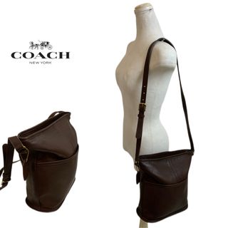 コーチ(COACH)のOLD COACH オールドコーチ USA製 308 ショルダーレザーバッグ(ショルダーバッグ)