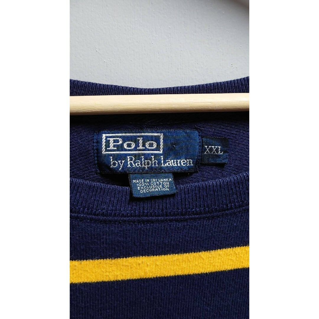 POLO RALPH LAUREN(ポロラルフローレン)の90’s Polo Ralph Lauren ゼッケン ボーダー スウェット メンズのトップス(スウェット)の商品写真