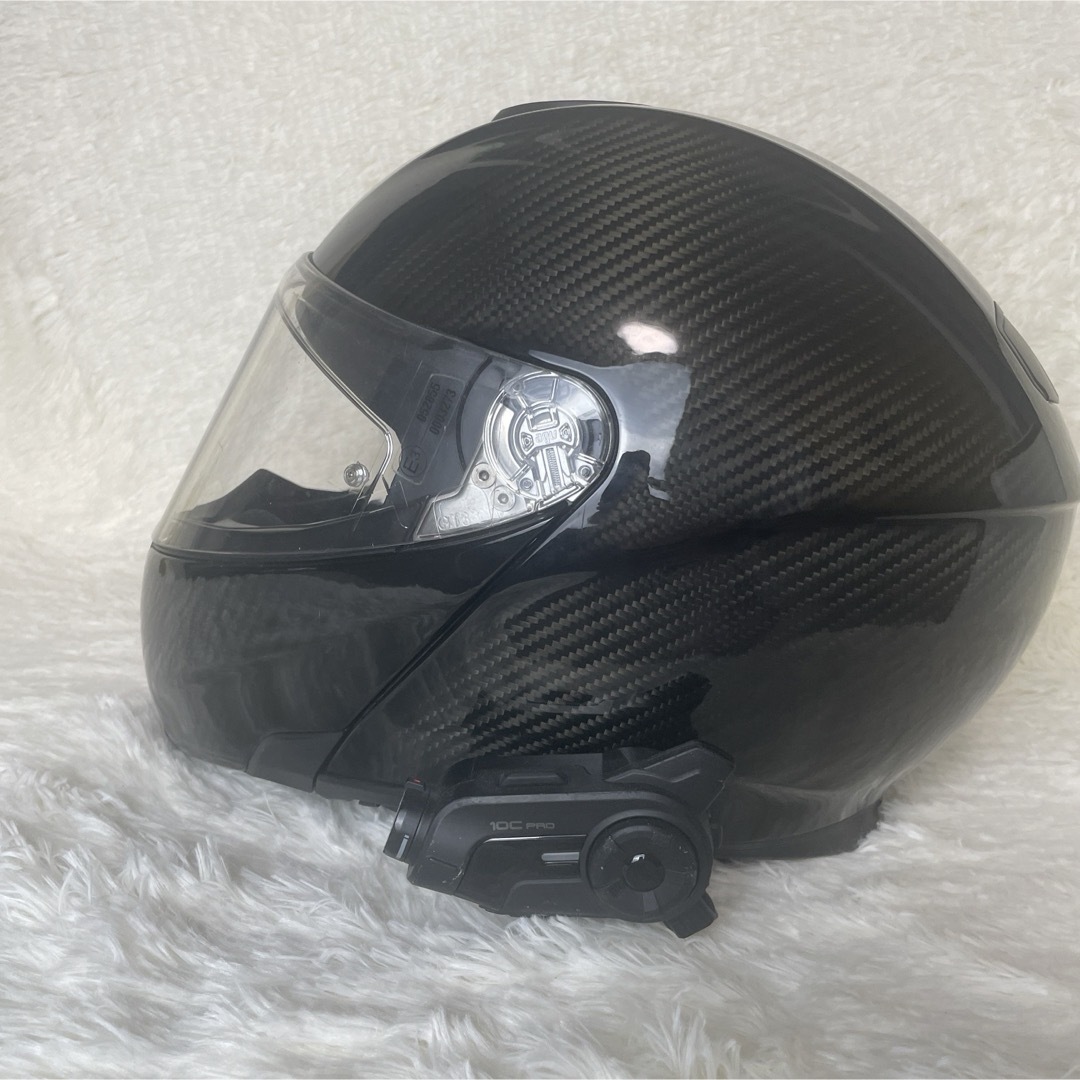 agv カーボン システムヘルメット XL セナsena 10C PRO 付き