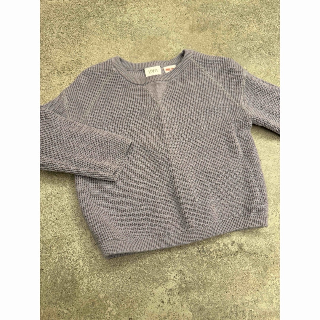 ZARA(ザラ)のZARA セーター　パープル　紫 キッズ/ベビー/マタニティのキッズ服女の子用(90cm~)(ニット)の商品写真