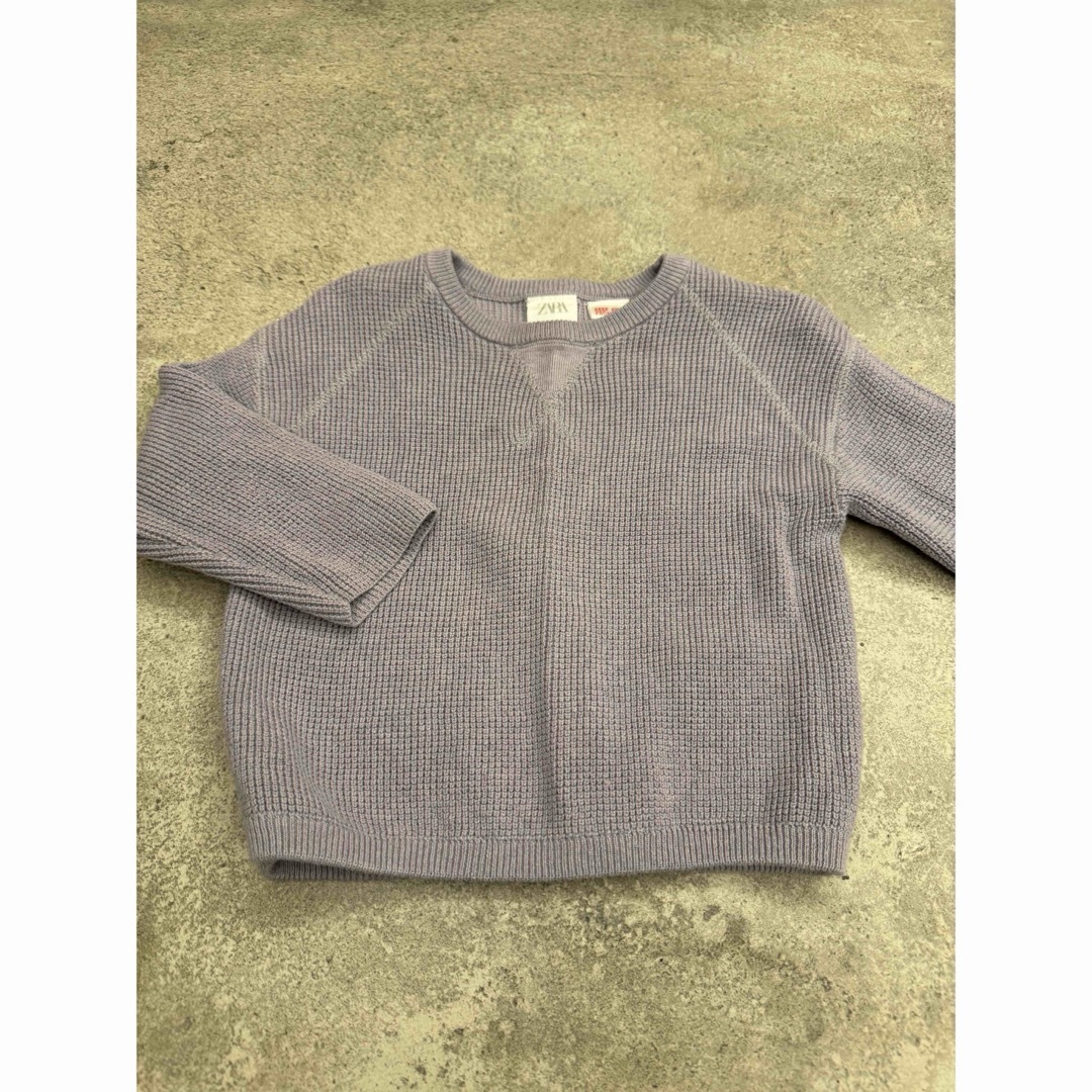 ZARA(ザラ)のZARA セーター　パープル　紫 キッズ/ベビー/マタニティのキッズ服女の子用(90cm~)(ニット)の商品写真