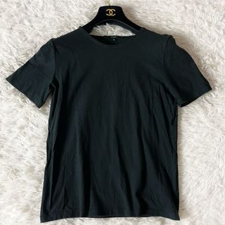 Gucci - グッチ ブランドロゴ ワンポイント コットン Tシャツ 黒