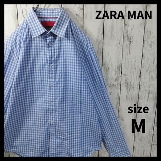 ザラ(ZARA)の【ZARA MAN】Plaid Dress Shirt　size M　D127(シャツ)