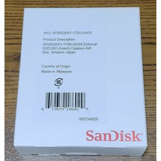 サンディスク(SanDisk)の【新品・未開封】SanDisk SSD 外付け 1TB(PC周辺機器)